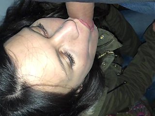 Darkhaired beauty shares intense public anal with passionate heat