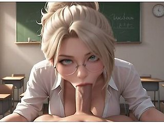 Ai Generated - Classroom Blowjob With Car Toon
