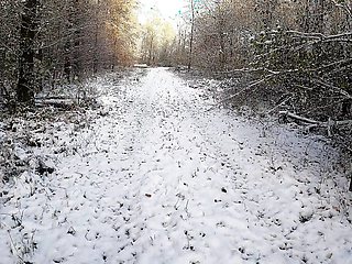 Naked Walking and Tit Slapping in the Snow