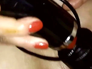 Stepdaughter Caught Masturbating and Has to Endure a Hard Sextoy Test