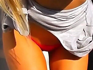 Hot Amateur Big Pussy Latina Flashing Ass and Tits