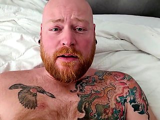 POV daddy bear Logan Stanley having unprotected fun with younger ginger cub