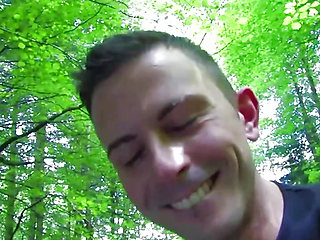 Another super slutty babe got fucked in the middle of the forest by the waterfall