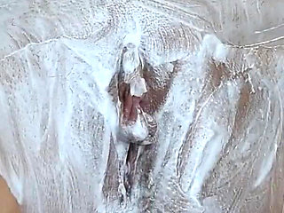 Shaving a Pussy with a Trimmer and a Razor! Closeup!