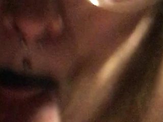 Blonde Amateur GF Blowjob With Cumshot