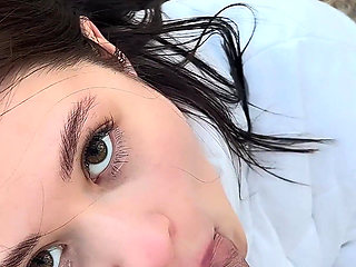 Nice Outdoor Place for Photoshoot": with My Big Cock in Her Mouth. Cumshot. POV