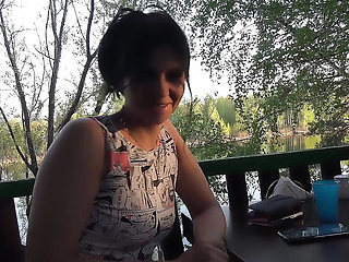 KristinaSlut Outdoor Flashing - Wet Pussy in Skirt Solo Public Nudity