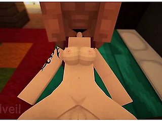 Thick Brunette Caught Between Them And Loving It - Threesome With Hentai Anime