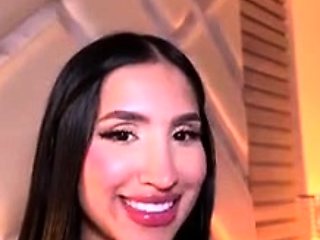 Cute curly brunette solo webcam masturbation