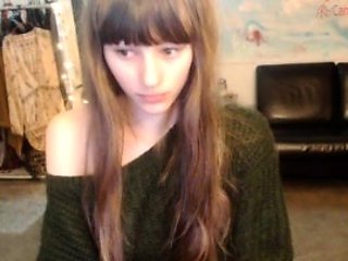 Cute blonde amateur webcam teen masturbating