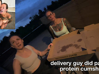 Delivery Guy Fucked 2 Clients Facecum Instead of Pizza