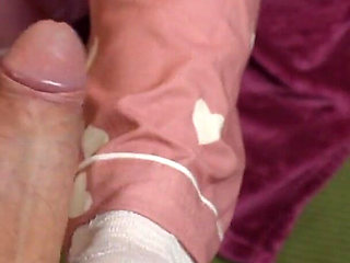 Horny Stepsis in Cute Pajamas Ruined My Orgasm with Her Small Feet