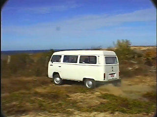 Sexy blonde fucking in dogging position