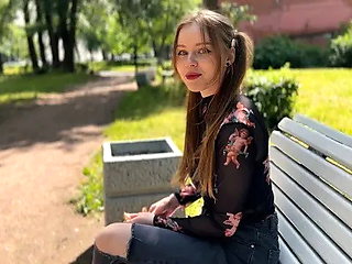 Invited Home and Fucked a Cute Student Girl Feeding Birds