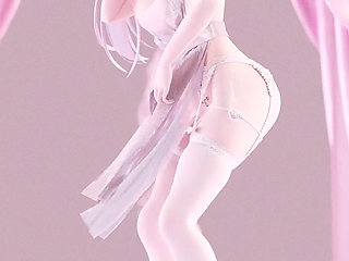 Weak Sound Erotic Suspender White Silk Underwear See-through Dress