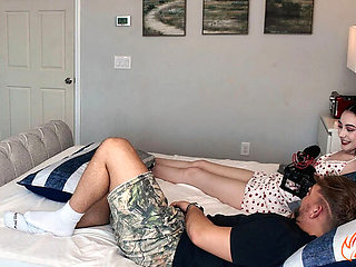 Cute Teen Dolly Paige Gets Creampie in Behind The Scenes Sex