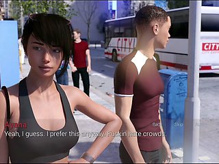 Hentai visual novel featuring an inexperienced brunette with a big ass