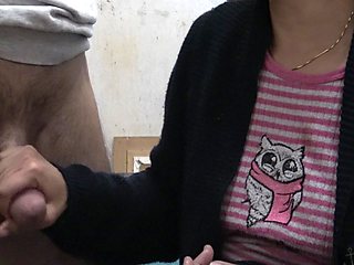 Perverted Stepmother Gives Her Virgin Stepson A Handjob For The First Time In His Life