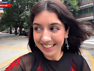 Katty West Craves Facial Cumshot Before Strutting Public Streets Bursting with Thick Cum Coverage Stunning