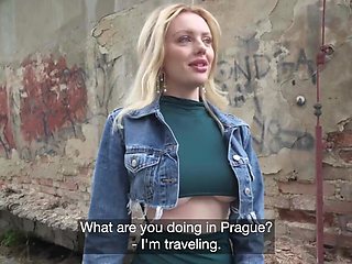 Rough looking British slag worships his dick in POV