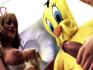 Sexy Disguises Scene-2_two Busty Blondes Megan Coxxx&antonia Deona in Doctor's Lingerie Fucking in a Threesome