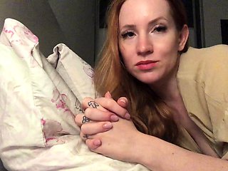 Solo pussy toying redhead sexy close up masturbation action