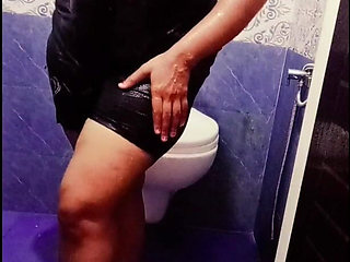 Indian Big Boobs Step Sister Arya in Bathroom