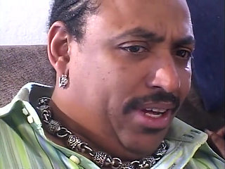 Sexy ebony for old pig