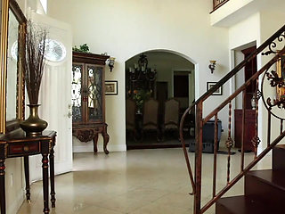 Cheeky teen with crazy body takes a huge cock in her little pussy