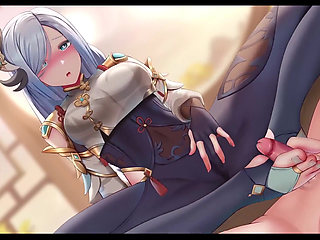 Gensshin Impact Shenshe Footjob X Sex