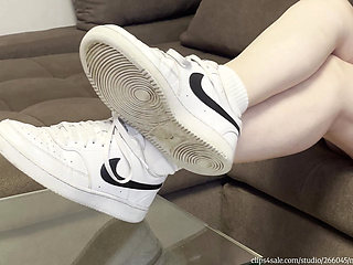 Mistress Nova - White Sneaker Tease