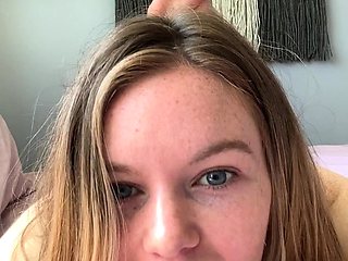 Young amateur teen in solo masturbation playing with herself