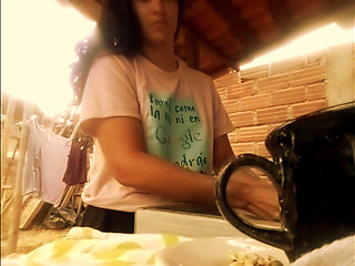 Brittany Touches Her Pussy in the Laundry Room