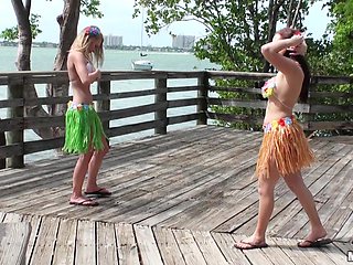 Dakota James has a shaved pussy and she is a teen with natural tits.