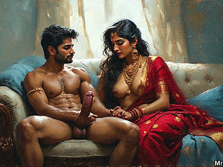 Indian stepmom calls her lesbian friend to have some fun with her stepson and gets her pussy cummed by huge load of her stepson