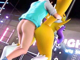 Furry compilation featuring Renamon getting it wild and wooly