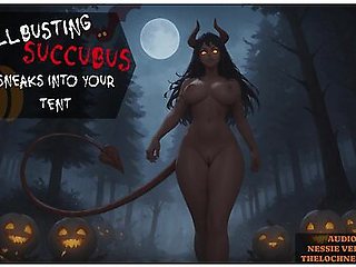 Halloween Special - Ballbusting Succubus Sneaks Into Your Tent Erotic Audio Preview