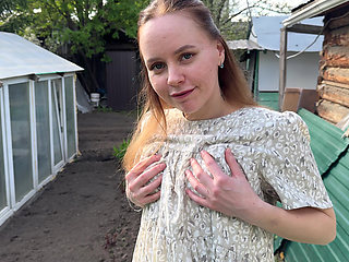 Fucking a Russian Beauty in the Countryside in Nature