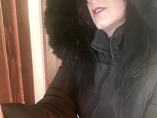 Milfycalla- Cum on Clothes. Cum on Fluffy Jacket 141