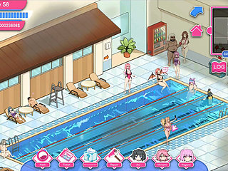 Hentai Game - Aoi Standing Dog Style Sex Gallery Scene - Lifeguard Holic
