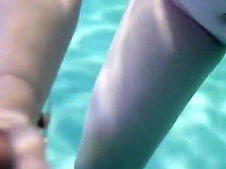Sunny Lane sucks cock underwater