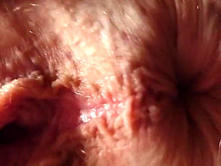 Spreading and Anal Fingering Masturbation Closeup