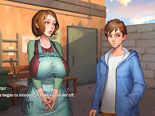 College Janitor Lady Strips Bare for Passersby on the Open Campus in Taffy Tales Episode 20