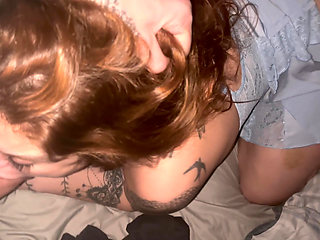Wife in Training: She ENJOYS Sucking Me with Pussy Dildo... Guess Where I Came?