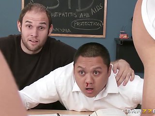 Watching My Teachers Have Sex With Johnny Sins, Laura Bentley - Brazzers