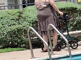 Summer Has Arrived! Time for the First Visit to the Pool Sexy Big Nurse Vicki Style!