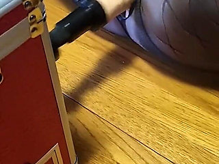 Julie Cunningham Fucked by a Machine While Wearing Black Pantyhose