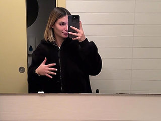 I Was Out with My Friends and I Felt Like It, I Started Masturbating in the Bathroom, Then I Went Home to Get Fucked