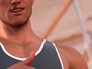 Dominos Beach 17: Emily & John's Beach Mouth-to-mouth Practice