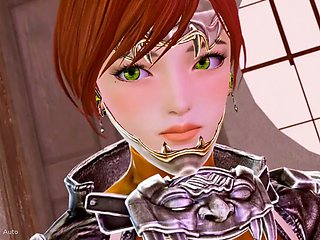 Hardcore ass-fucking action in a porn game with big-titted babes